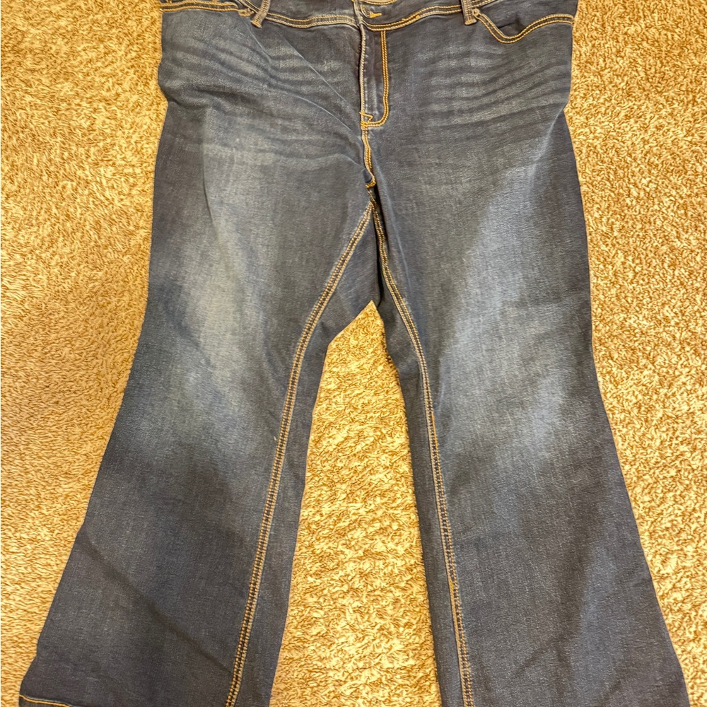 torrid Dark Blue bootcut Jeans with Contrast Stitching size 24 short